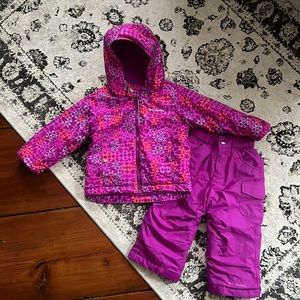 Toddler girl winter jacket and snow pants
